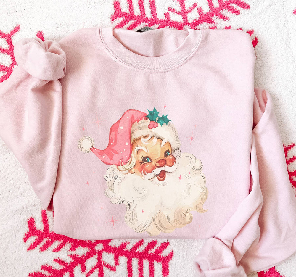 Vintage Nostalgic Christmas Santa Crewneck Sweatshirt
