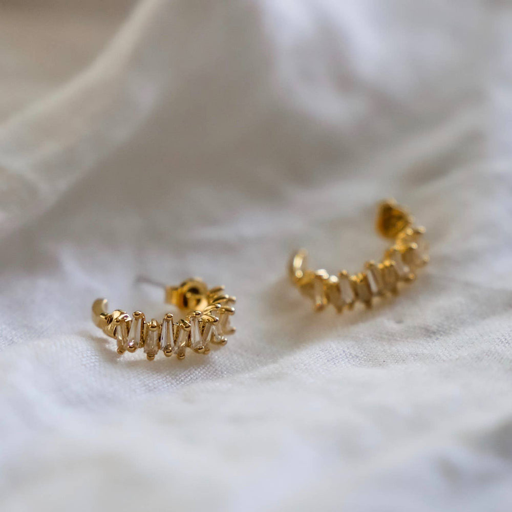 Tapered Baguette Earrings