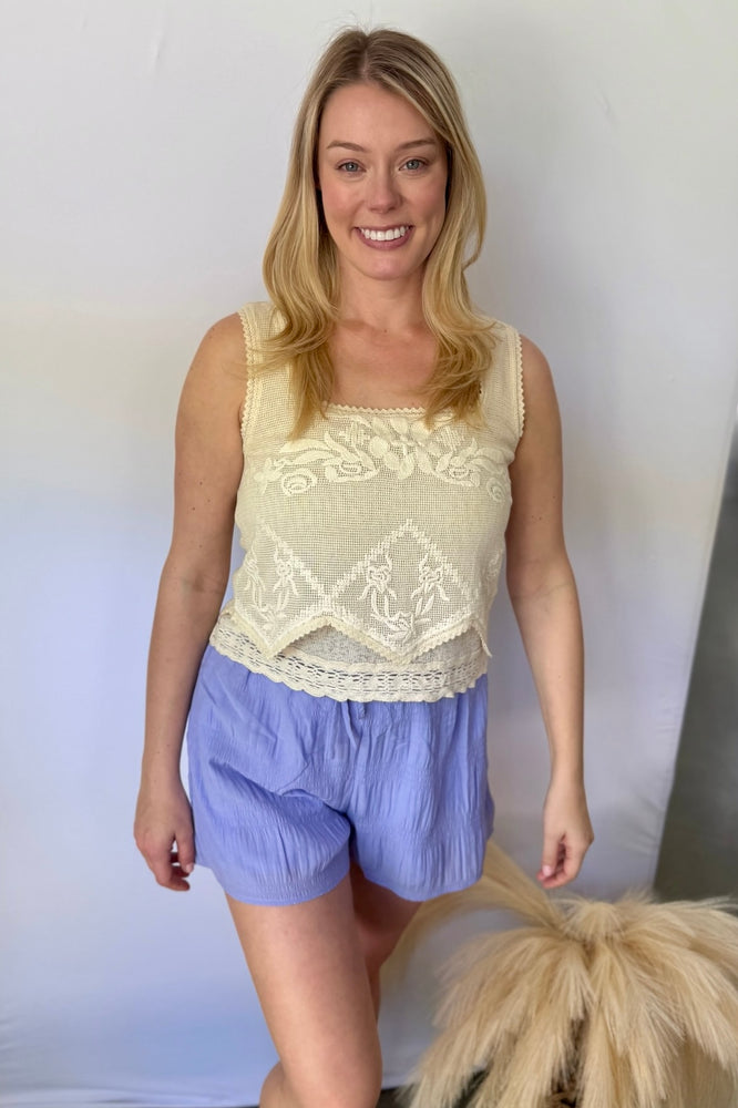 Layered Lace Tank Top