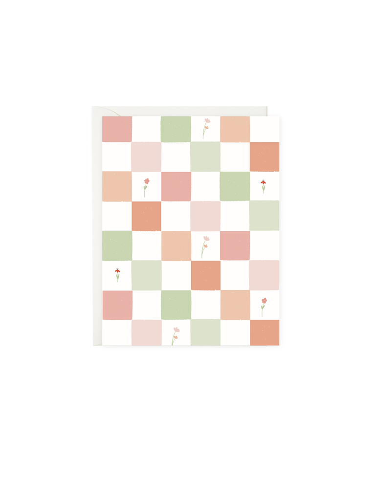 Floral Checkered Pattern | All Occasions Card