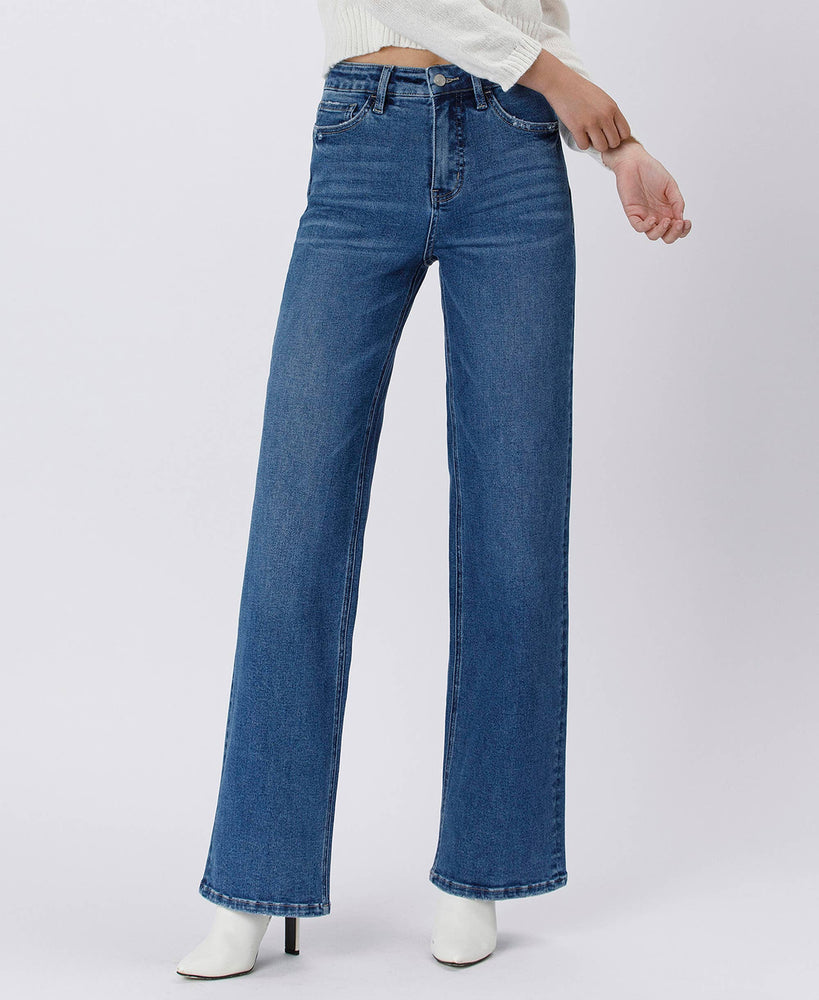 90'S Super High Rise Wide Leg Jeans