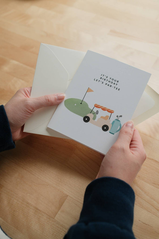 Let's Par-tee Golf Pun | Birthday Card