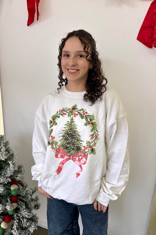 Christmas Wreath Sweatshirt