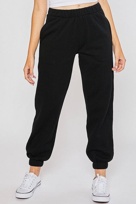 Fleece Jogger Black