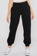 Fleece Jogger Black