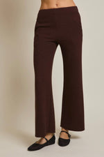 Flare Hem Knit Pant Cocoa