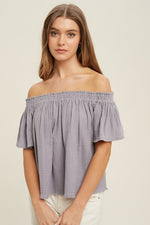 Shiloh Off The Shoulder Blouse - Lilac&Lemon