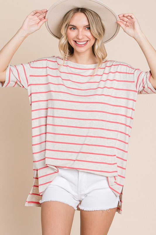 Plus Reese Striped Top