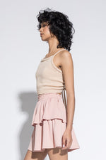 Open Back Knit Top Taupe