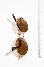 Round Metallic Rim Sunglasses - Lilac&Lemon