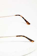 Round Metallic Rim Sunglasses - Lilac&Lemon
