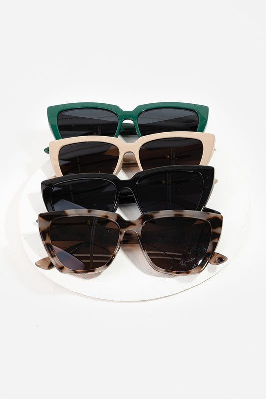 Acetate Oversized Cateye Sunglasses - Lilac&Lemon