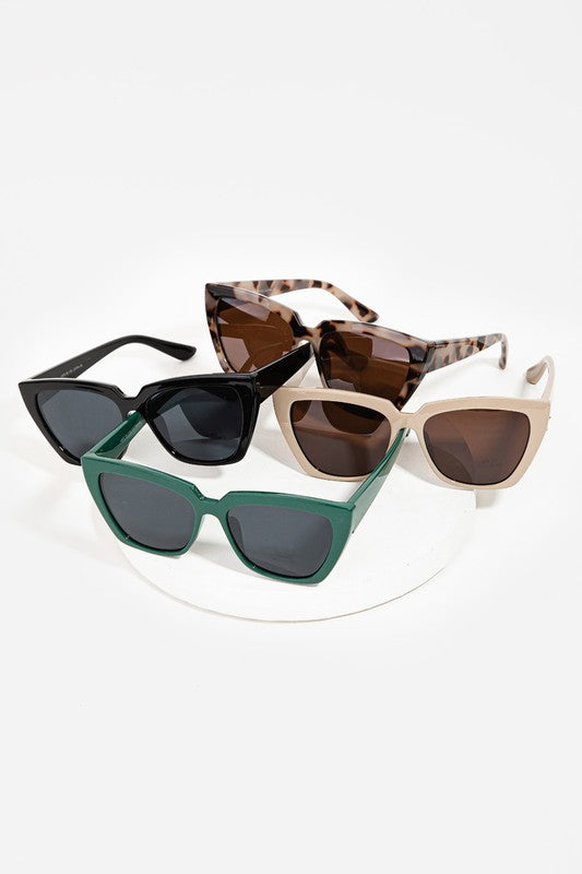Acetate Oversized Cateye Sunglasses - Lilac&Lemon