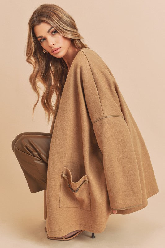 Rebecca Oversized Jacket Camel