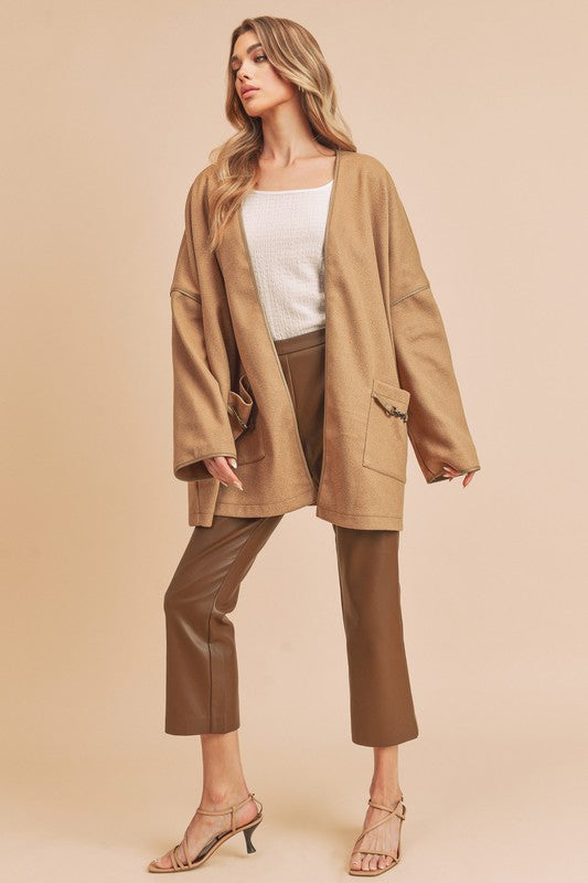 Rebecca Oversized Jacket Camel