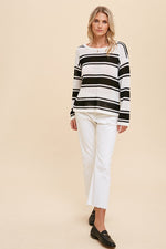 Madison Stripe Pullover - Lilac&Lemon
