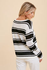 Madison Stripe Pullover - Lilac&Lemon