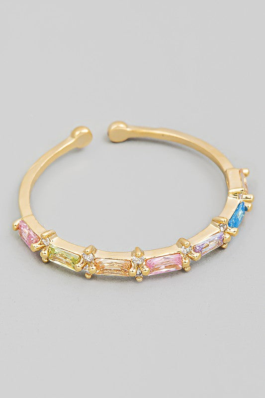 Baguette Rhinestone Ring