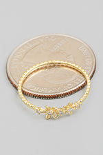 Delicate Flower Ring - Lilac&Lemon
