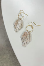 Long Rainbow Hoop Earrings