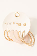 Hoop + Stud Set - Lilac&Lemon