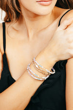 Stackable Beaded Bracelets - Lilac&Lemon