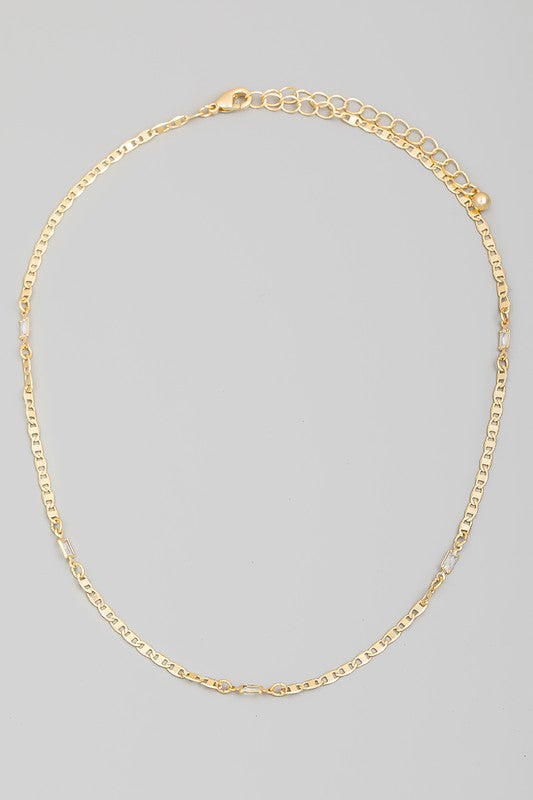 Dainty Chain Necklace - Lilac&Lemon