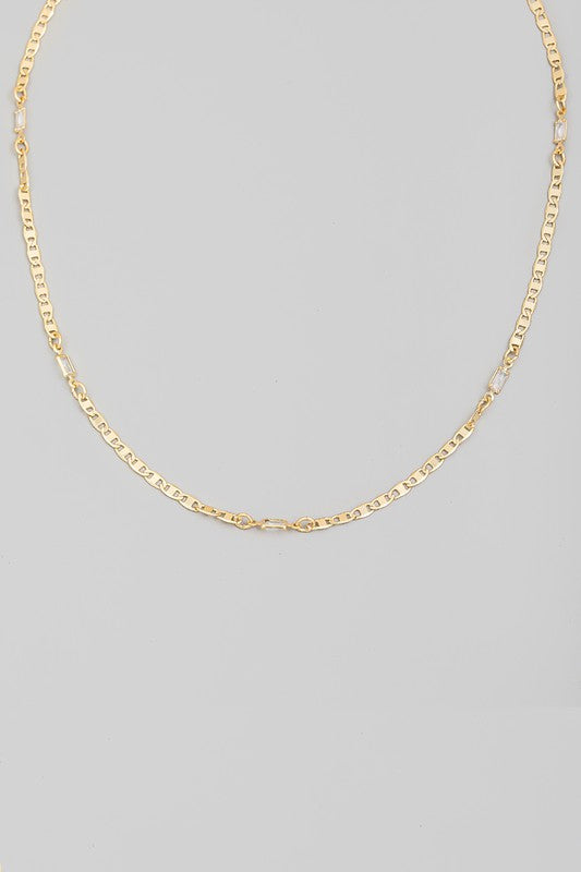 Dainty Chain Necklace - Lilac&Lemon