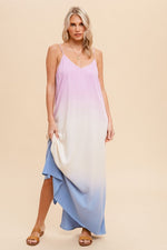 Maya Dip Dyed Maxi Dress - Lilac&Lemon