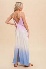 Maya Dip Dyed Maxi Dress - Lilac&Lemon