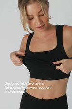 Clean Line Square Neck Top