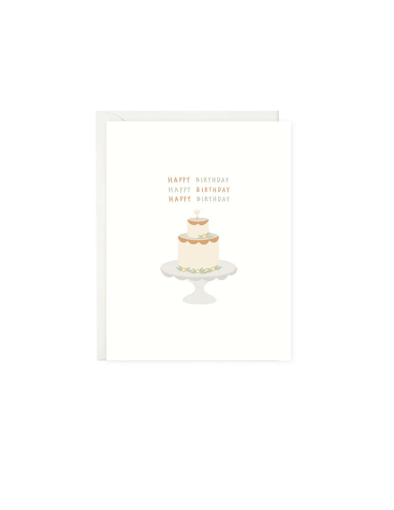 Happy Birthday Tiered Cake | Birthday Card