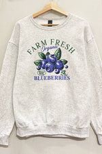Farm Fresh Blueberries Crewneck Sweatshirt