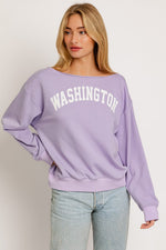 Washington Boat Neck Oversized Sweatshirt