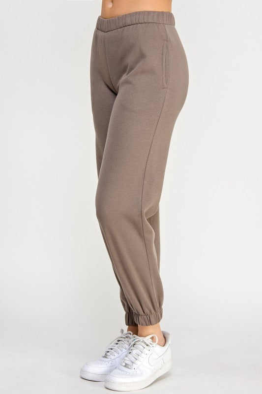 Fleece Jogger Taupe