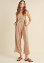 Cotton Square Neck Overalls