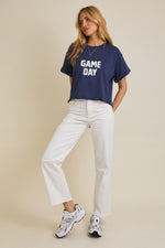 Navy Blue Game Day Terry T-Shirt