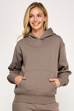 Fleece Oversized Hoodie Taupe
