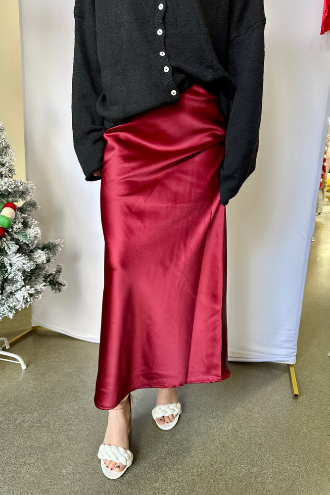 Slip Skirt Burgundy