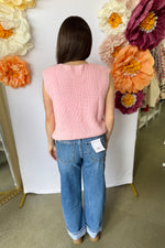 High Rise Cuffed Barrel Leg Jeans