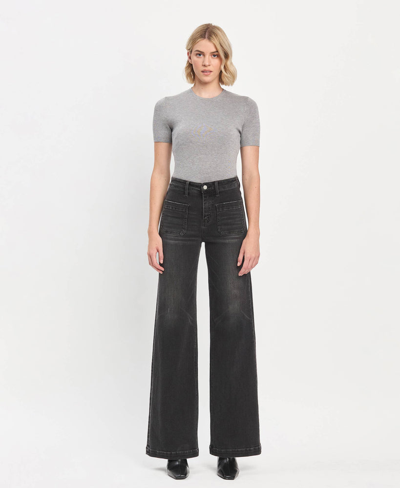 High Rise Wide Leg Trouser Jeans