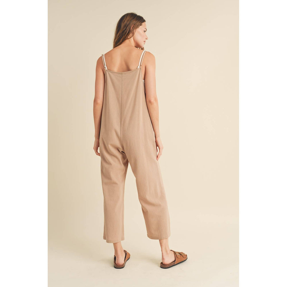 Cotton Square Neck Overalls