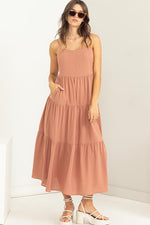 Penny Mauve Tiered Dress