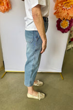 High Rise Straight Leg Ankle Jean