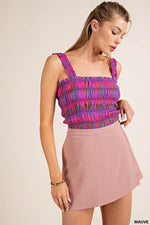 Wrap Mini Skort Mauve