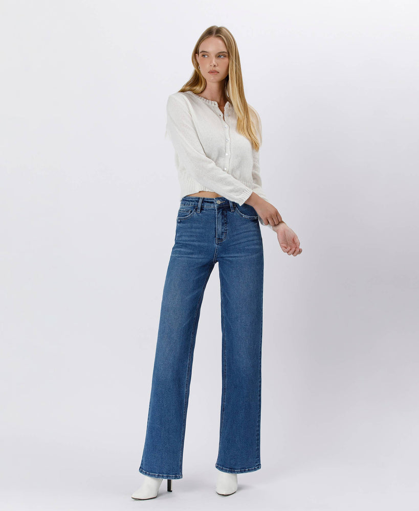 90'S Super High Rise Wide Leg Jeans