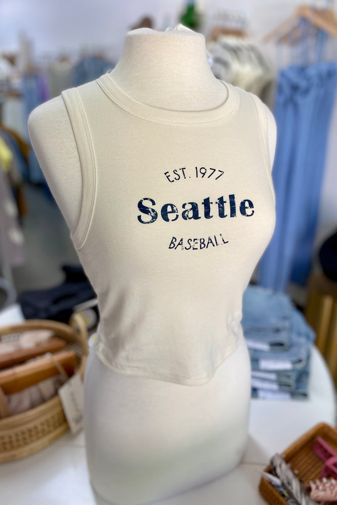 Seattle Baseball Crop Tank