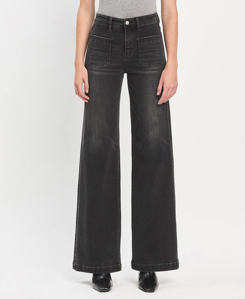 High Rise Wide Leg Trouser Jeans