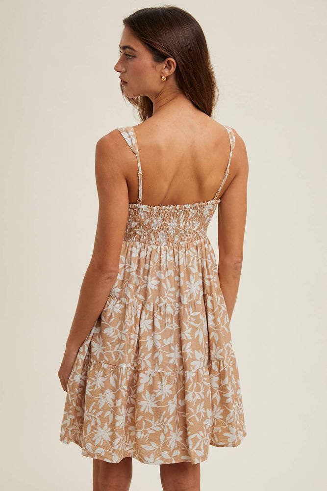 Floral Tiered Mini Dress