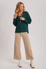 Thermal Henely Sweater Top